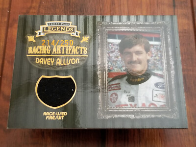 Davey Allison 2009 Press Pass Legends Race Used Firesuit Card - #214/250
