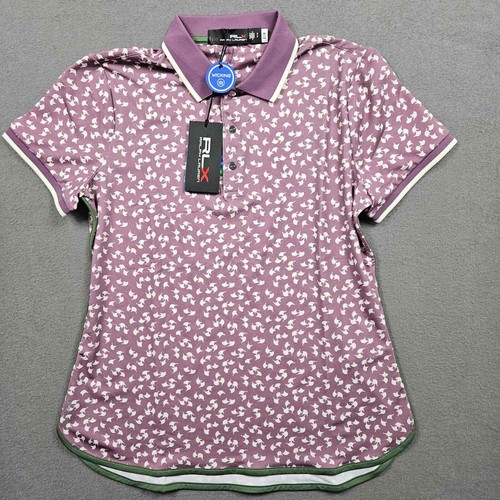 RLX Poloshirt Damen S Golf Tennis Lila Aurora Druckknopf - Bild 1 von 8
