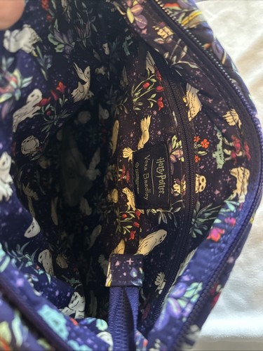 Vera Bradley harry Potter Forbidden Forest Triple Zip Hipster Bag Purse In Hand - Picture 7 of 7