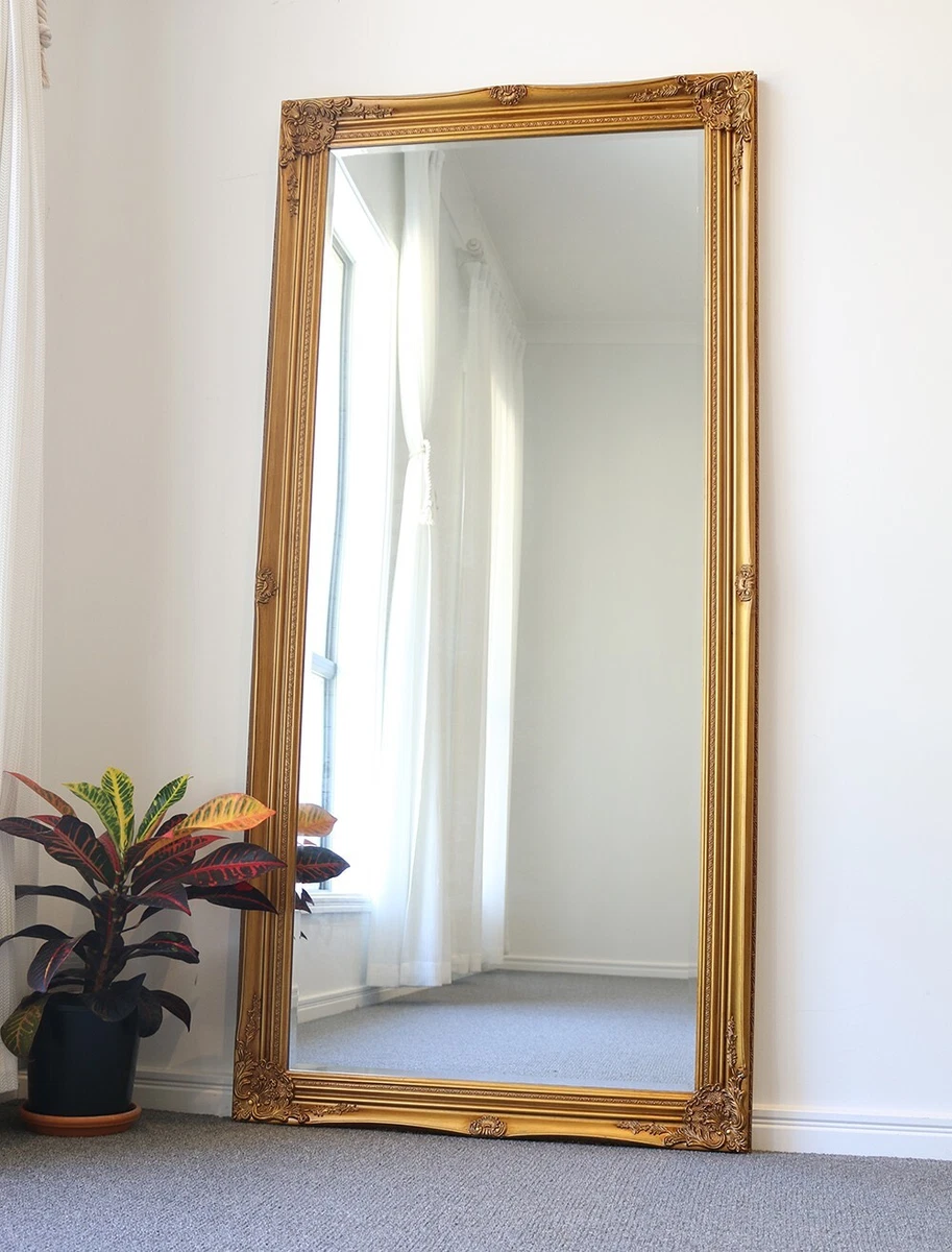 Europe palace style Embossed Wall Mirror Gold Colour Wooden frame