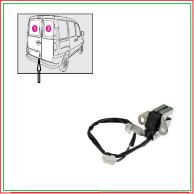 CMQA Chiusura Centralizzata Serratura Per Fiat Per Doblo Cargo 119 223 2000-2010 51757820 FT95355 Auto Posteriore Sinistra Serratura Porta Con 2 Linee Attuatore Serratura Portiera Auto - Foto 9