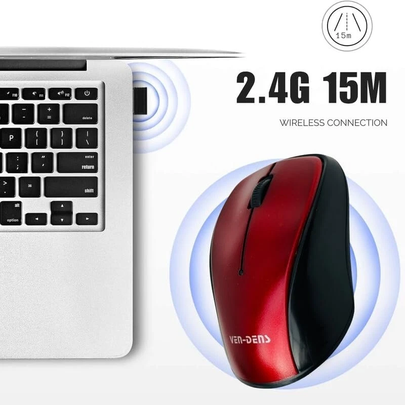 Ven-Dens Wireless Mouse | High Precision | 1600dpi | 15m Range | 1 Year Warranty - Image 4 of 4