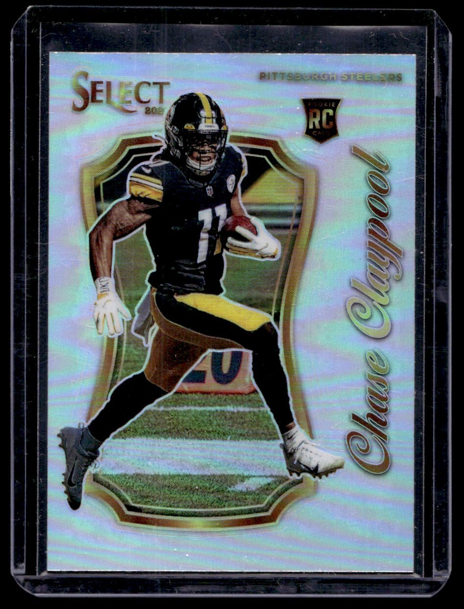 2020 Panini Select Certified Chase Claypool Silver Prizm RC #SCR-20 Steelers