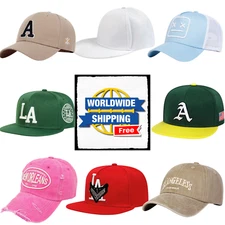 Flat Brim Baseball Cap Hip-Hop Pink Outdoor Trucker Hat Unisex Summer Snapback