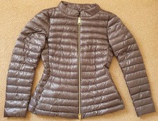 Brand New Herno Down Grey Jacket 42, Uk 8