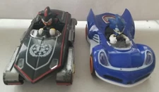 NKOK Sonic the Hedgehog & Shadow All Stars Racing Pull Back Action Cars Lot of 2