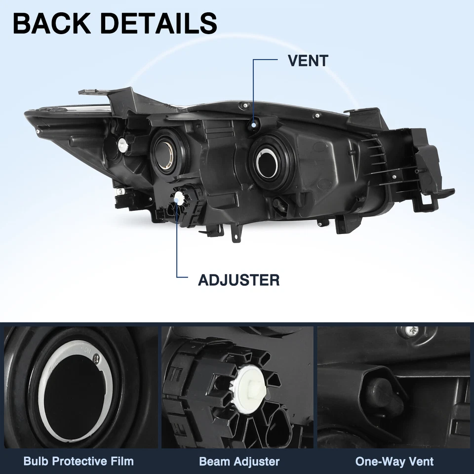 Par de luces halógenas de fábrica izquierda+derecha para Mazda CX-5 CX5 2013 2014 2015 2016 Foto 3 de 4