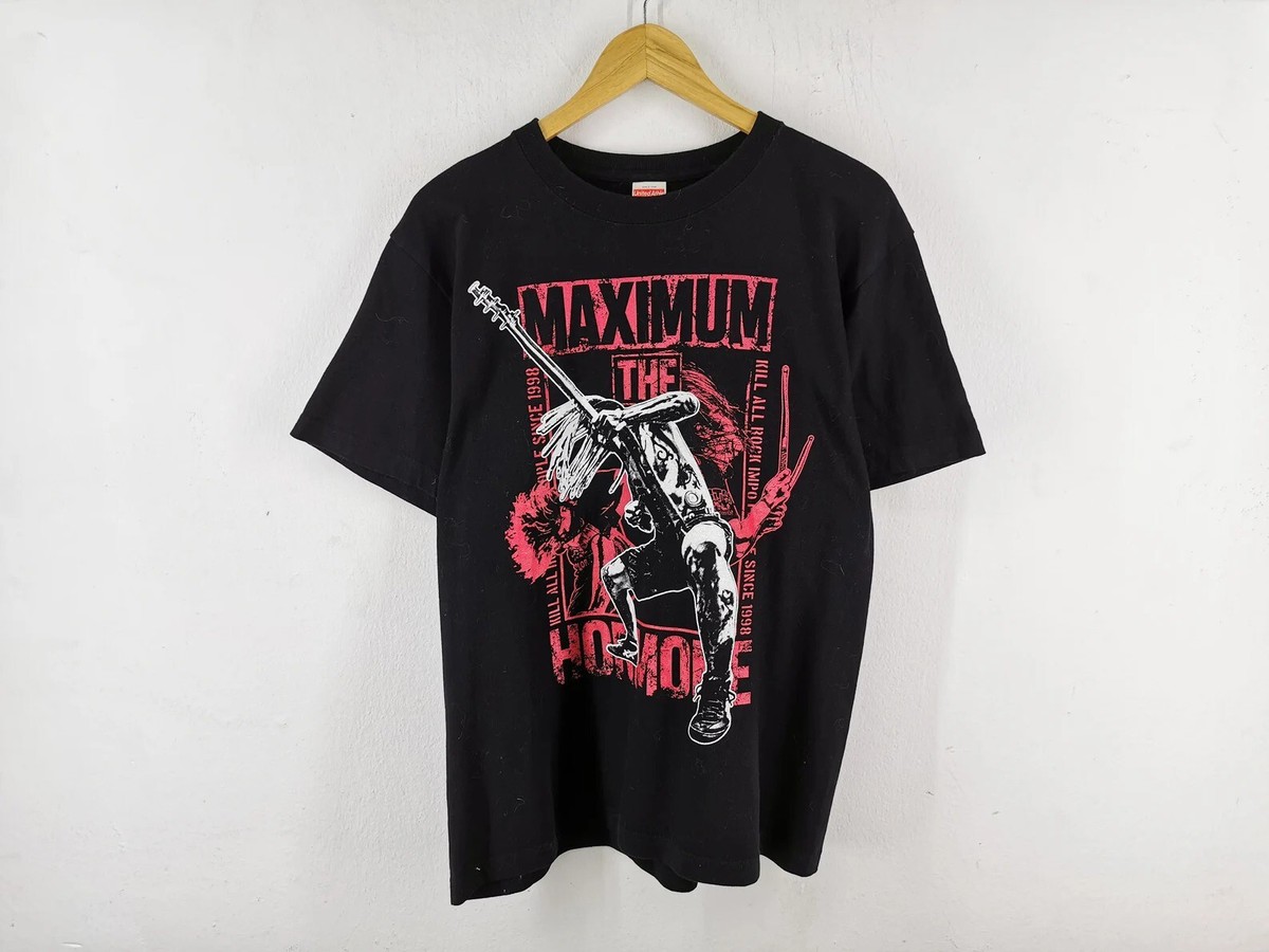 MAXIMUM THE HORMONE Tシャツ Sサイズ ブラック Maximum The Hormone Band Reprint basic black Unisex T shirt