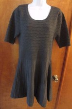 Ladies "Candies" Size Junior XL,Dk Gray, Short Sleeve, Pull Over, Sweater Dress