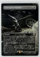 MTG Courageous Resolve - Borderless - Foil - 506 LTC x1 NM Rare