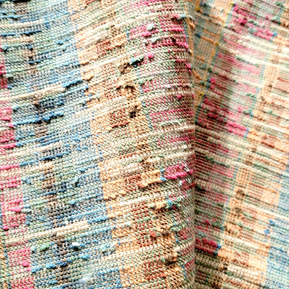 heavily Textured Fabric Sample material viscose wool polyester shiny France - Image 2 of 4