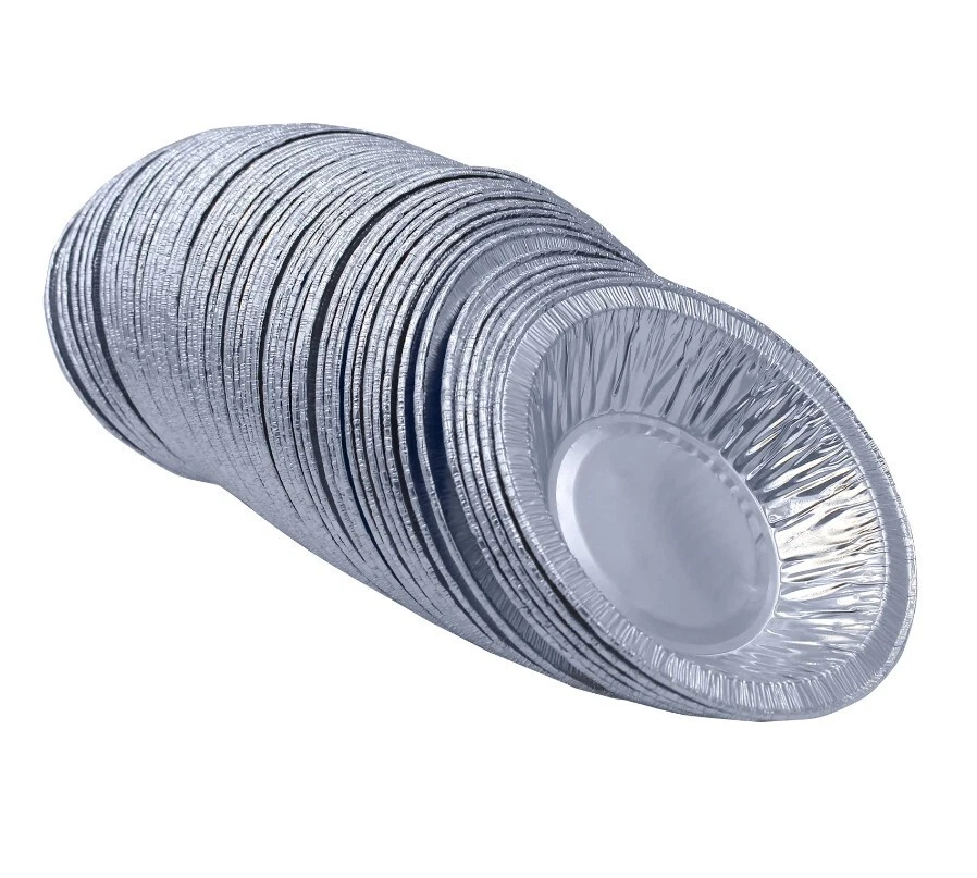 100Pcs Small Foil Pie Dishes 111mm x 20mm Mince Fruit Cases Tins Round Baking
Opens in a new window