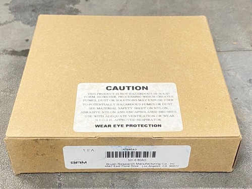 1 new BRM #NY-6 80AO 6" x 2" A.H. 80 Grit Nylon Brush Wire Wheel, USA #21525 - Afbeelding 2 van 3