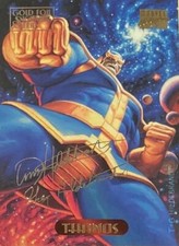 1994 Marvel Masterpieces Gold Signature Hildebrandt 122 Thanos    
