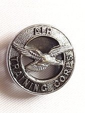Air Training Corps Lapel Badge Chrome Maker Jr Gaunt 20mm Vintage Org