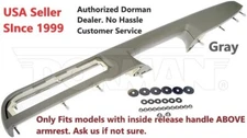 Dorman 926-740 GRAY Front Left Door Armrest Repair Kit for 10-14 Chevy GMC Truck