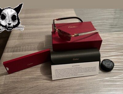 Lunette Cartier C-Decor Büffelhorn Sonnenbrille