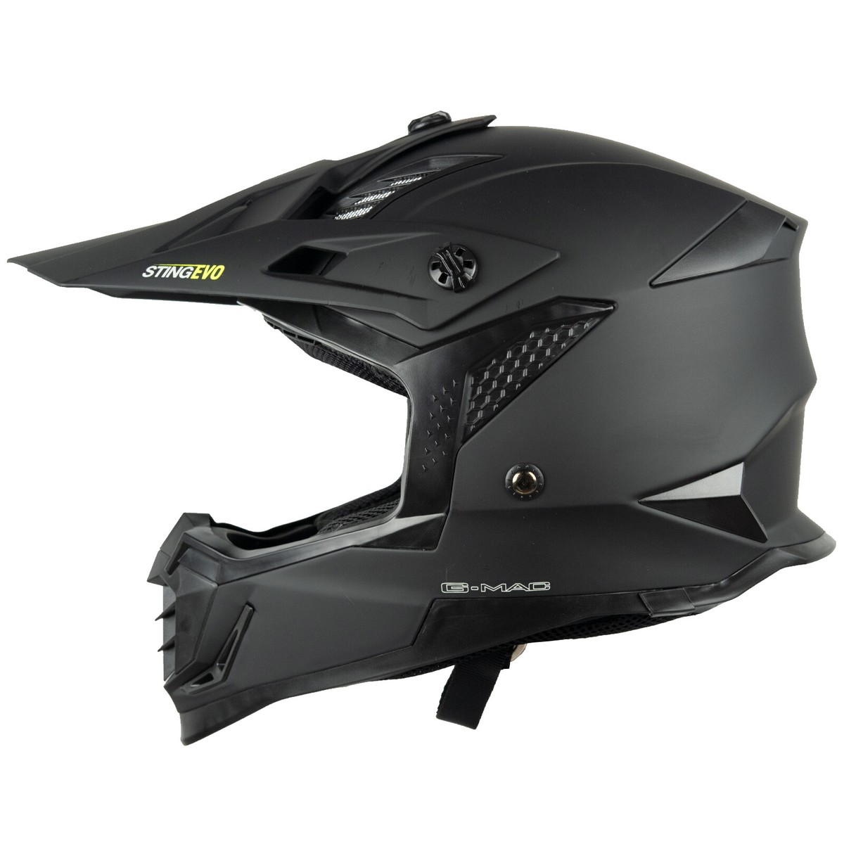 G-Mac Sting Evo MX ACU Gold ECE Motocross Motorcycle Helmet - Matt