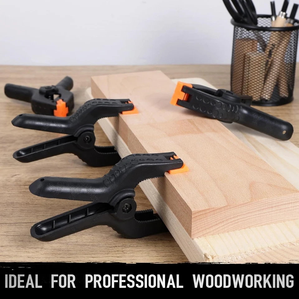 10-pcs Heavy-Duty 4-Inch Spring Clamp for Woodworking, Photography, DIY Projects - Image 3 of 4