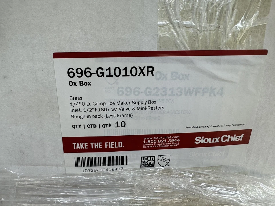 Souix Chief Ox Box Ice Maker Supply Box (10 Count)