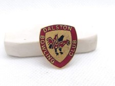 Dalston Bowling Club Bowls Enamel Badge Pin Pinback