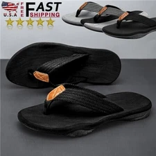 Men Flip Flops Athletic Sandals Arch Support Thong Outdoor Beach Sandals Shoe US