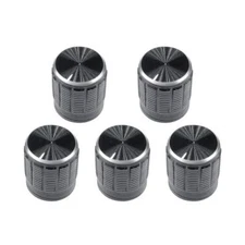 5PCS Useful Volume Control Rotary Knobs For 6mm Dia Knurled Shaft Potentiometer