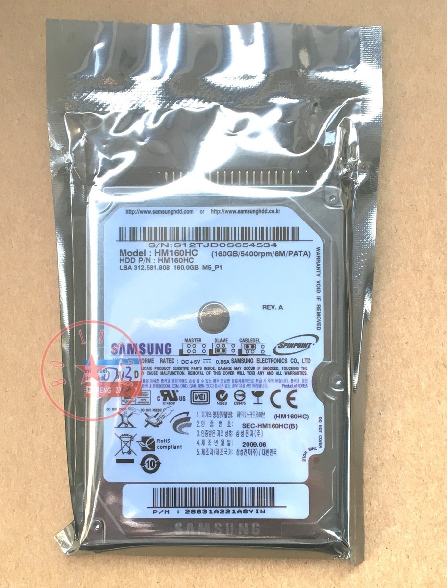 SAMSUNG 160GB HM160HC 5400rpm IDE ATA 100 2.5 