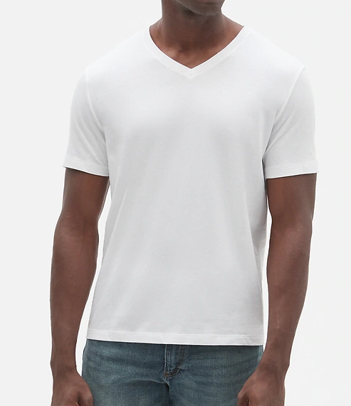 Gap Men's Short Sleeve Vee Neck Tee Everyday V Neck T-shirt Size S M L ...