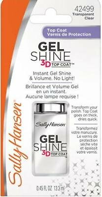 2pcs Sally Hansen 42499 Gel Shine 3d Top Coat