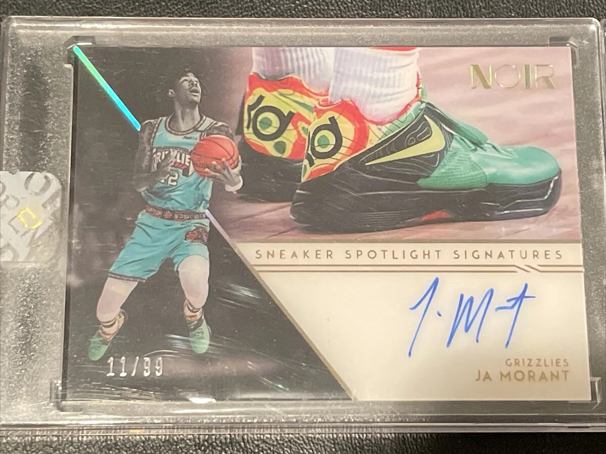 2020-21 Noir Sneaker Spotlight Signatures SP #11/99 #12 Ja Morant 
