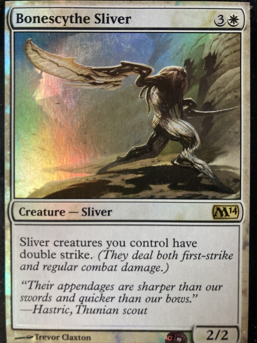 2013 Magic: The Gathering - Core Set: 2014 Foil Bonescythe Sliver