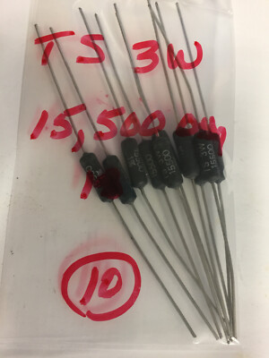 TEPRO    TS3W    15,500  OHM    3 WATT  1 % RESISTORS 10 PCS