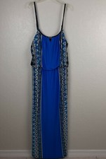 Maria Gabrielle Dress Boho Maxi Dress Size Large 