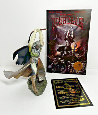 1st Edition FRANK FRAZETTAS Death Dealer 2 Figure & Exclusive Signed Comic Book