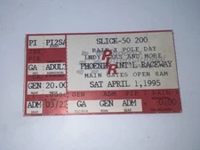 Slick 50 200 Phoenix International Speedway Tocket Stub 4/1/1995 PIR
