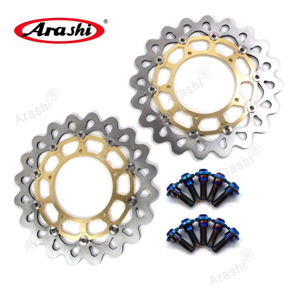 For Yamaha FZ1 1000 Fazer 2006-2015 Front Rear Brake Discs Rotors + Bolts Screws — 第 2/4 张图片