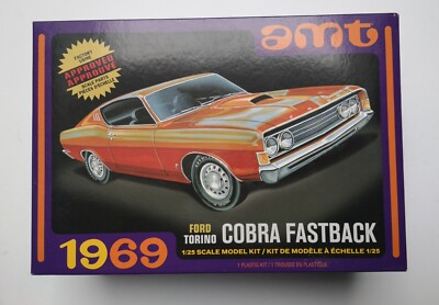 1969 Ford Torino Cobra Fastback AMT Round2 1217M/12  1:25 