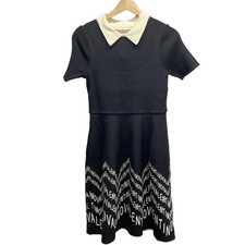 VALENTINO - Black Cream Women's Dress