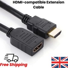 HDMI Extension Cable Lead Wire Male To Female High Speed 4H UHD Black-1m/2m/3m