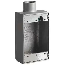 Hubbell Killark Fs-1 Weatherproof Electrical Box, 18 Cu In, Fs Box Type, 1