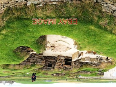 FOTO NEOLITHIKUM WERKSTATT SKARA BRAE STEINZEIT DORF SKARA BRAE ORKNEY ISLA