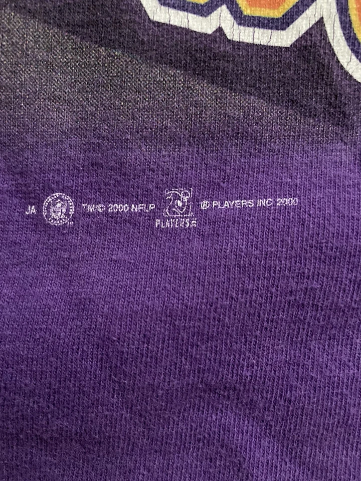 复古 T 恤 明尼苏达维京人 Randy Moss NFL 大号 Daunte Culpepper Carter — 第 3/4 张图片