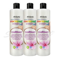 Anovia Hair Conditioner Intense Hydration Coconut Wonder Oil 415ml x3 10.40 per litre