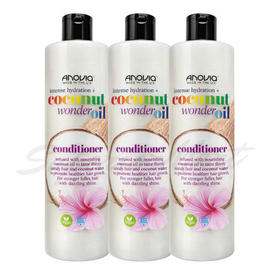 Anovia Hair Conditioner Intense Hydration Coconut Wonder Oil 415ml x3