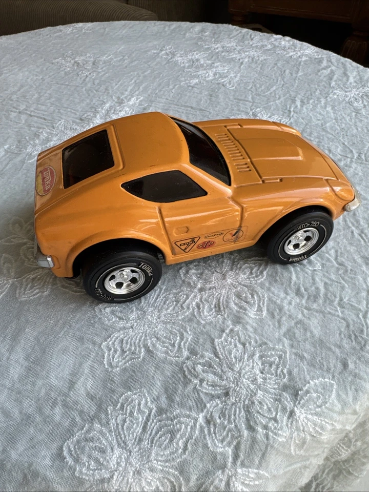 COCHE DE HOJALATA TONKA VINTAGE NISSAN FAIRLADY Z AMARILLO JAPONÉS AÑOS 70. Foto 3 de 4