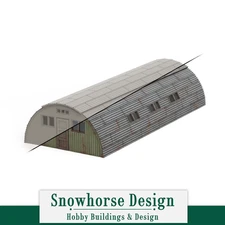 Quonset Hut (Unpainted) | Military Collection (HON Scales)