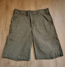 Carhartt Gray Relaxed Fit Rugged Canvas Workwear Shorts 102514-DOV Men's 30