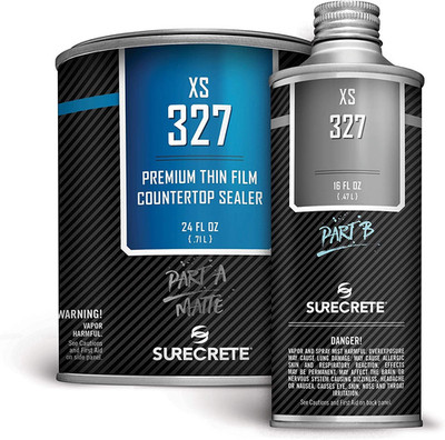 Concrete Countertop Water Based Sealer. Food Safe. Matte Finish 1 Kit. Freeze Pr