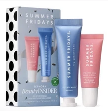 Sephora Beauty Insider Set SUMMER FRIDAY Jet Lag Mask Lip Butter Balm NEW IN BOX